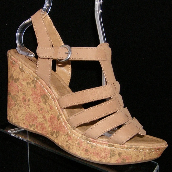 Born Shoes - B.O.C Born Concept Dilani brown leather wedge 10M